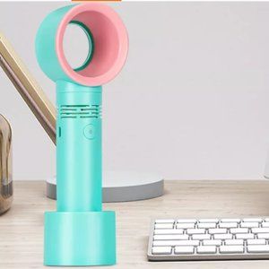 Portable Air Cooling Bladeless Fan Blue